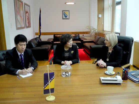 Предсједавајућа Представничког Борјана Кришто разговарала с амбасадорицом НР Кине у БиХ